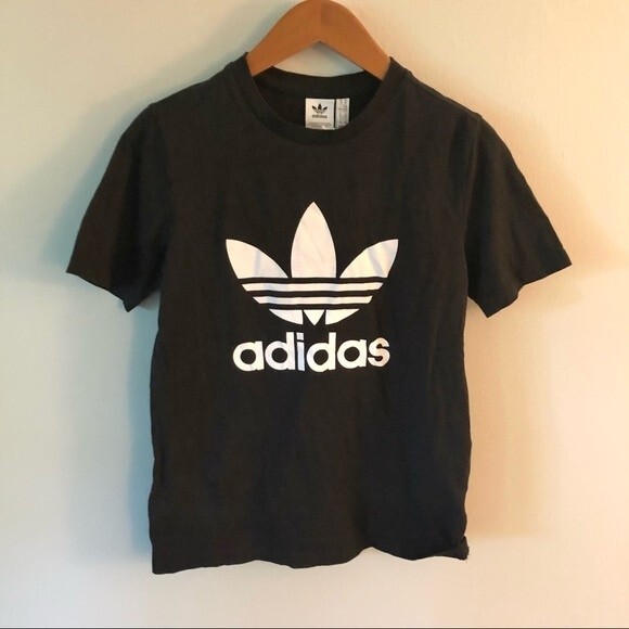 Adidas Originals Black Trefoil Tee NWT Size Medium - Picture 6 of 14
